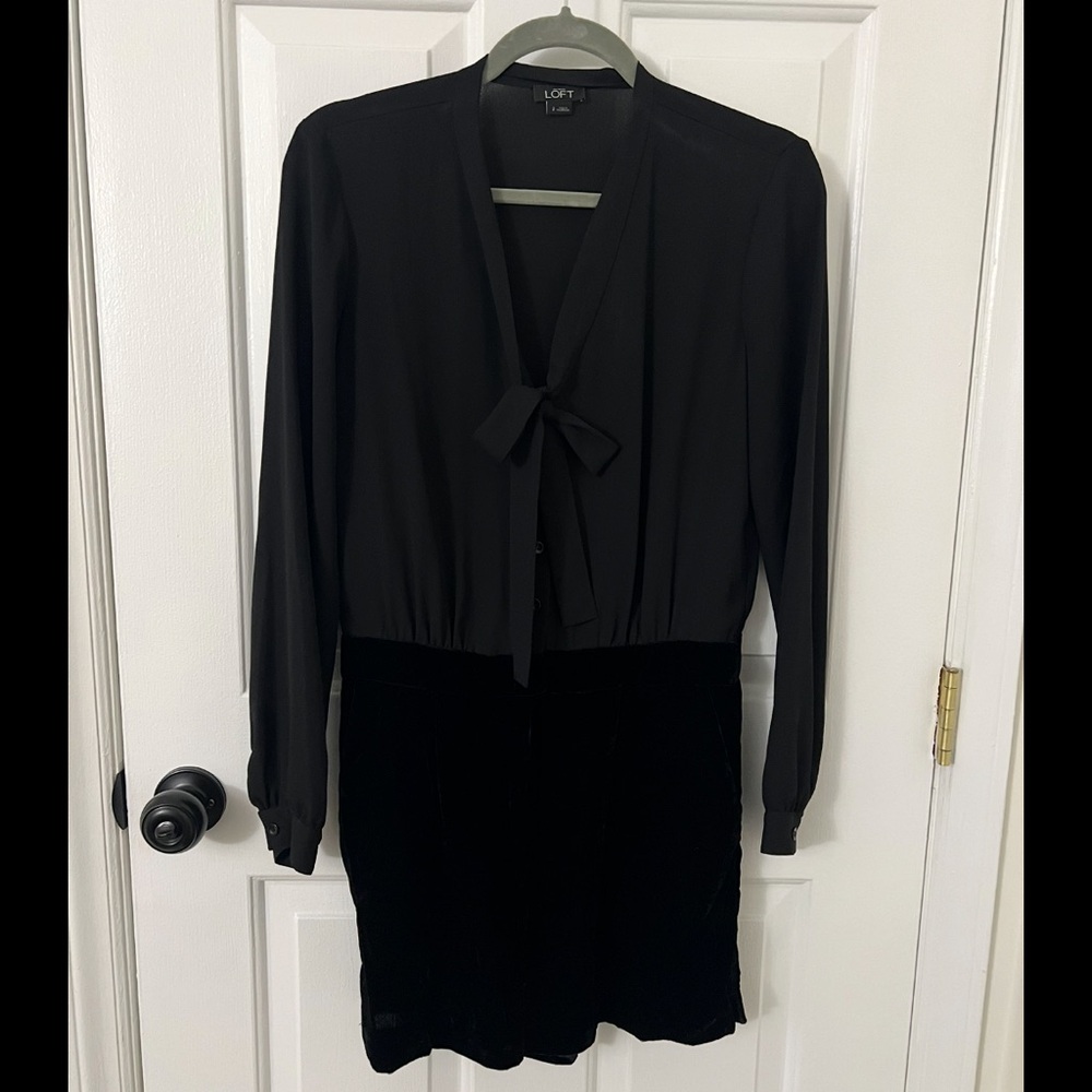 LOFT Women's Black Romper